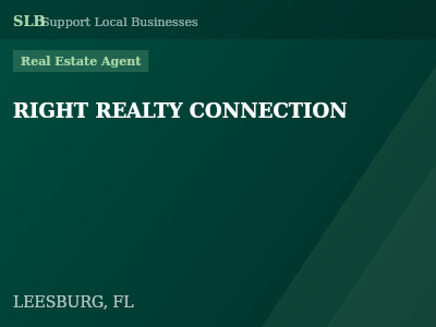 RIGHT REALTY CONNECTION — Real Estate Agent in LEESBURG, FL
