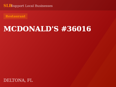 MCDONALD'S #36016 — Restaurant in DELTONA, FL