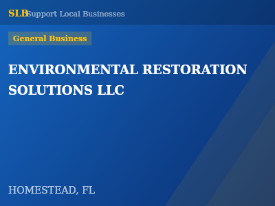 ENVIRONMENTAL RESTORATION SOLUTIONS LLC — General Business in HOMESTEAD, FL