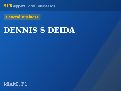 DENNIS S DEIDA — General Business in MIAMI, FL