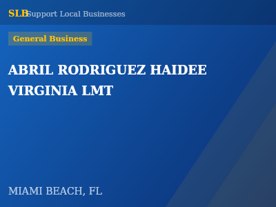 ABRIL RODRIGUEZ HAIDEE VIRGINIA LMT — General Business in MIAMI BEACH, FL