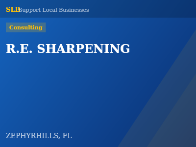 R.E. SHARPENING — Consulting in ZEPHYRHILLS, FL