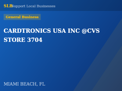 CARDTRONICS USA INC @CVS STORE 3704 — General Business in MIAMI BEACH, FL