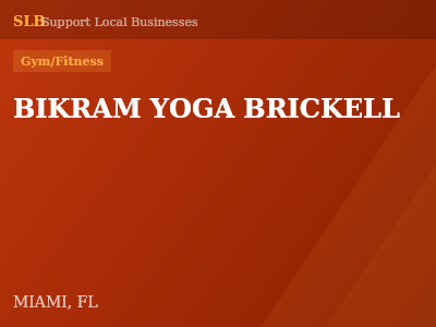 BIKRAM YOGA BRICKELL — Gym/Fitness in MIAMI, FL