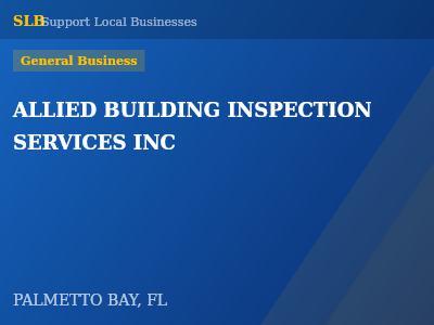 ALLIED BUILDING INSPECTION SERVICES INC — General Business in PALMETTO BAY, FL
