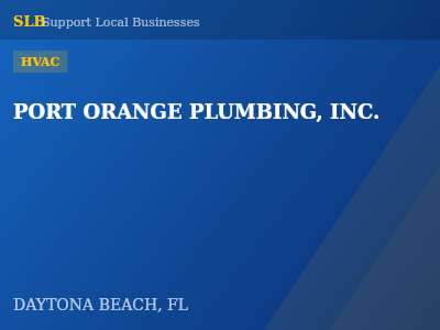 PORT ORANGE PLUMBING, INC. — HVAC in DAYTONA BEACH, FL