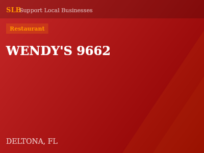 WENDY'S 9662 — Restaurant in DELTONA, FL