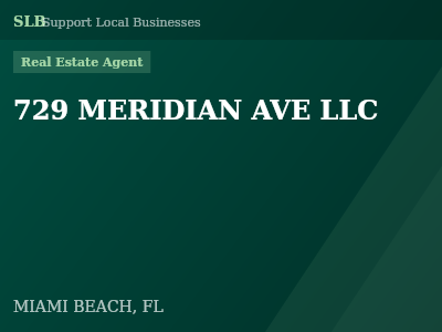 729 MERIDIAN AVE LLC — Real Estate Agent in MIAMI BEACH, FL