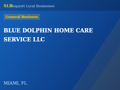 BLUE DOLPHIN HOME CARE SERVICE LLC — General Business in MIAMI, FL