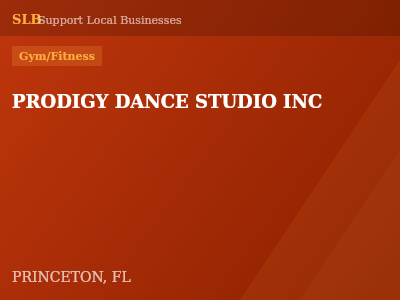 PRODIGY DANCE STUDIO INC — Gym/Fitness in PRINCETON, FL