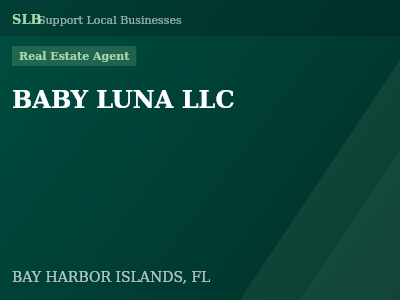 BABY LUNA LLC — Real Estate Agent in BAY HARBOR ISLANDS, FL