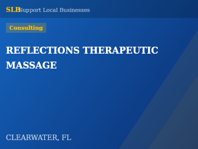 REFLECTIONS THERAPEUTIC MASSAGE — Consulting in CLEARWATER, FL