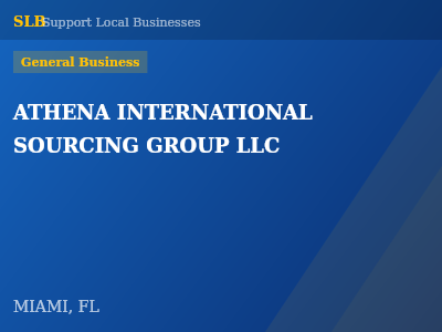 ATHENA INTERNATIONAL SOURCING GROUP LLC — General Business in MIAMI, FL