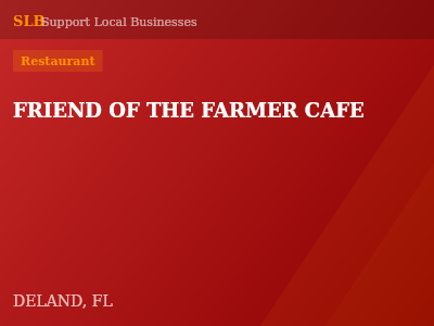 FRIEND OF THE FARMER CAFE — Restaurant in DELAND, FL