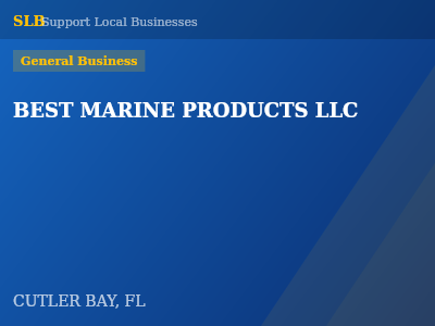 BEST MARINE PRODUCTS LLC — General Business in CUTLER BAY, FL