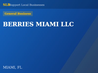 BERRIES MIAMI LLC — General Business in MIAMI, FL